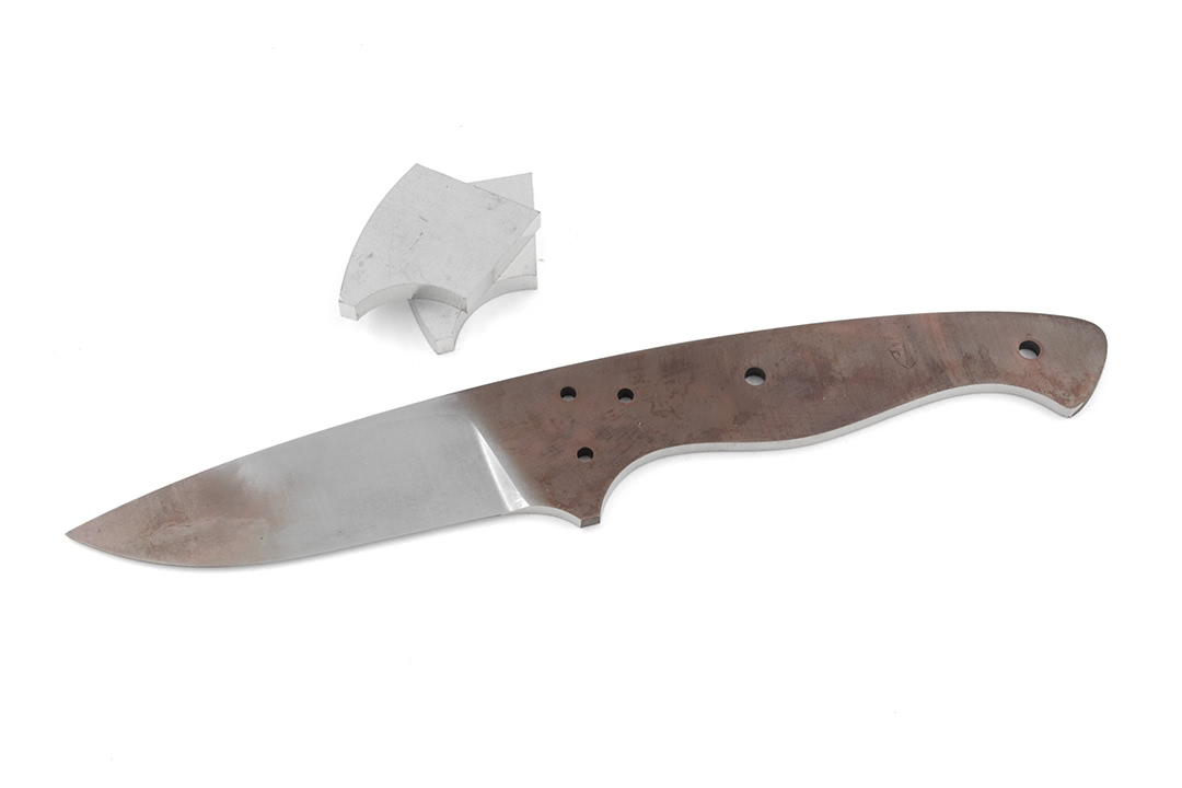 DAMAST Messer Drop-point Klinge Rohling  für Messermacher 945 